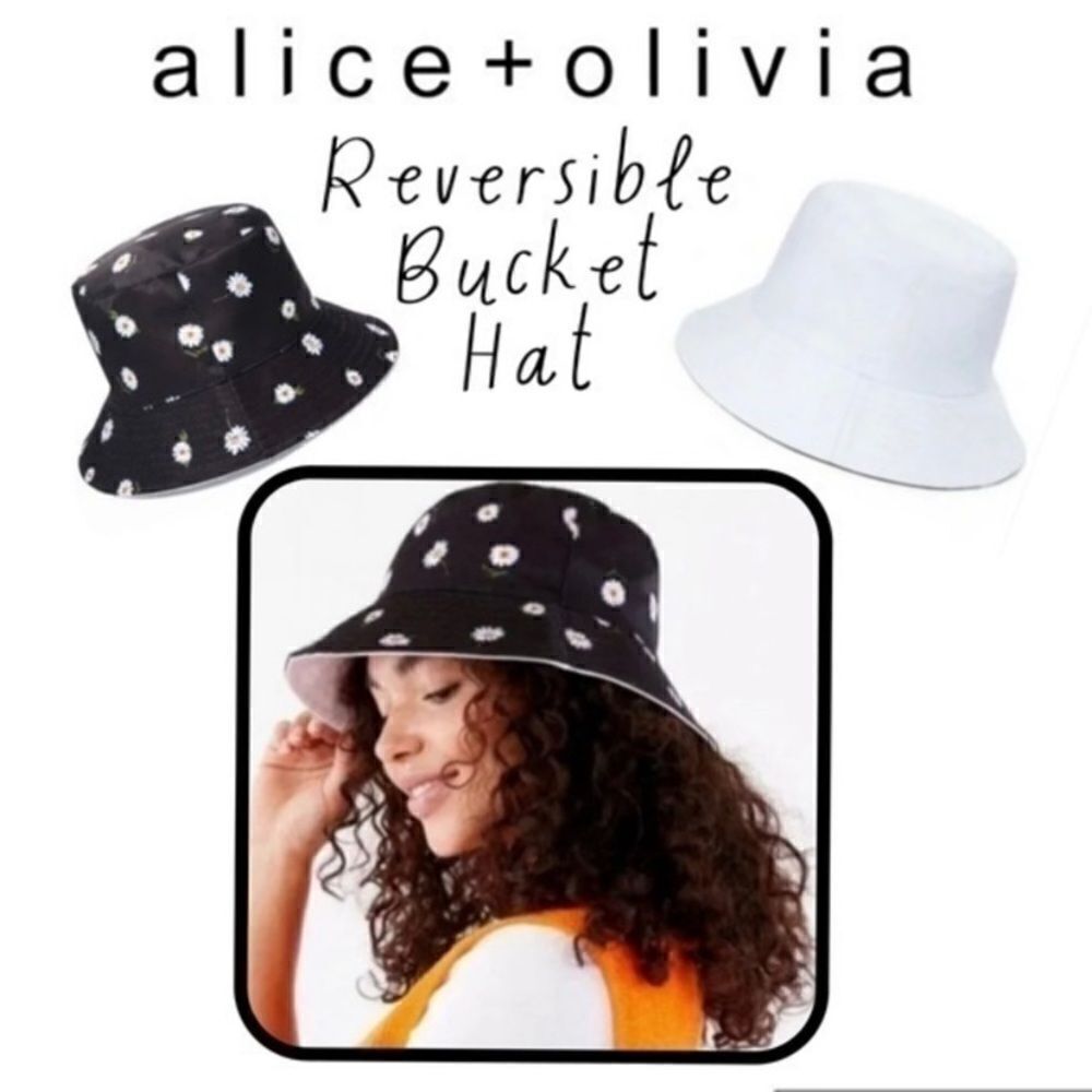 Alice + Olivia by Stacey Bendet Reversible Daisy Bucket Hat